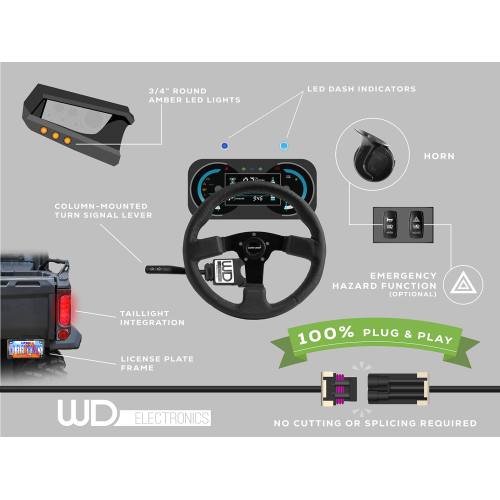 WD Electronics Kawasaki Mule (2015+) 6-LED Turn Signal Kit WD Electronics Kawasaki Mule (2015+) 6-LED Turn Signal Kit