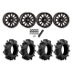 Assassinator Mud Tires 29.5x8-14 on HL21 Gloss Black Wheels