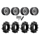 Assassinator Mud Tires 28x8-14 on MSA M45 Portal Machined Wheels