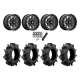 Assassinator Mud Tires 28x8-14 on MSA M45 Portal Milled Wheels