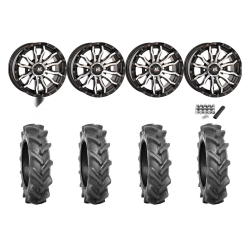 BKT AT 171 28x9-14 Tires on HL21 Machined Wheels