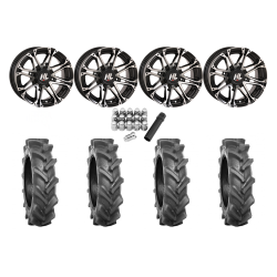 BKT AT 171 28x9-14 Tires on HL3 Machined Wheels