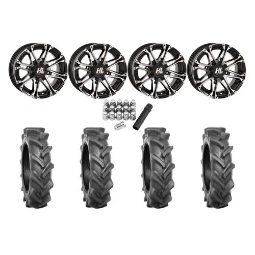BKT AT 171 28x9-14 Tires on HL3 Machined Wheels