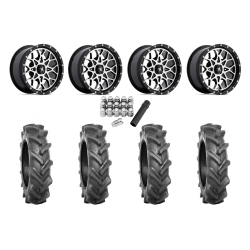 BKT AT 171 28x9-14 Tires on MSA M45 Portal Machined Wheels
