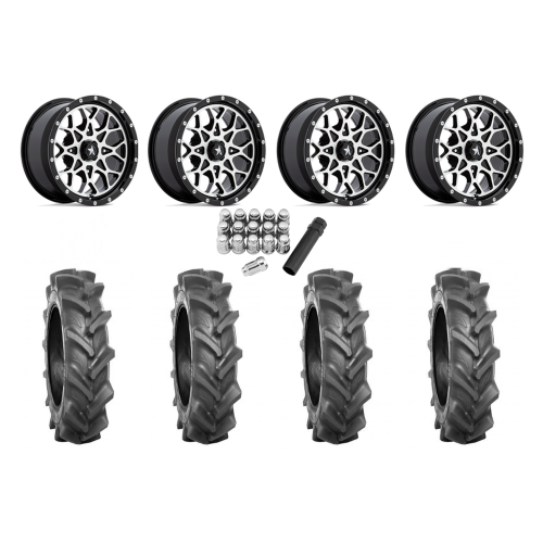 BKT AT 171 30x9-14 Tires on MSA M45 Portal Machined Wheels
