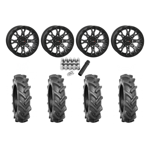 BKT AT 171 30x9-14 Tires on ST-6 Dark Tint Wheels