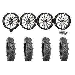 BKT AT 171 35x9-22 Tires on HL21 Machined Wheels