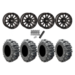Interco Bogger 27x10-14 Tires on HL21 Gloss Black Wheels