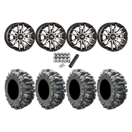 Interco Bogger 27x10-14 Tires on HL21 Machined Wheels