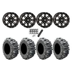 Interco Bogger 27x10-14 Tires on HL22 Gloss Black Wheels