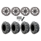 Interco Bogger 31x9.5-14 Tires on HL22 Gunmetal Grey Wheels