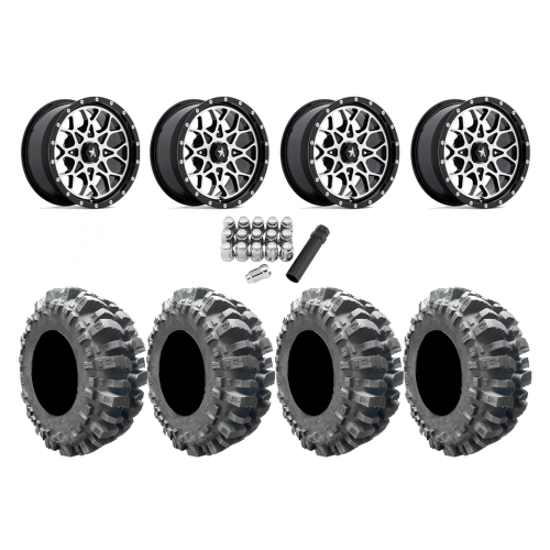 Interco Bogger 28x10-14 Tires on MSA M45 Portal Machined Wheels Interco Bogger 28x10-14 Tires on MSA M45 Portal Machined Wheels