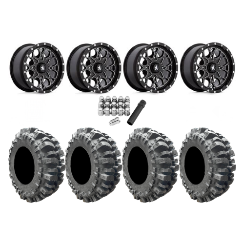 Interco Bogger 31x9.5-14 Tires on MSA M45 Portal Milled Wheels Interco Bogger 31x9.5-14 Tires on MSA M45 Portal Milled Wheels