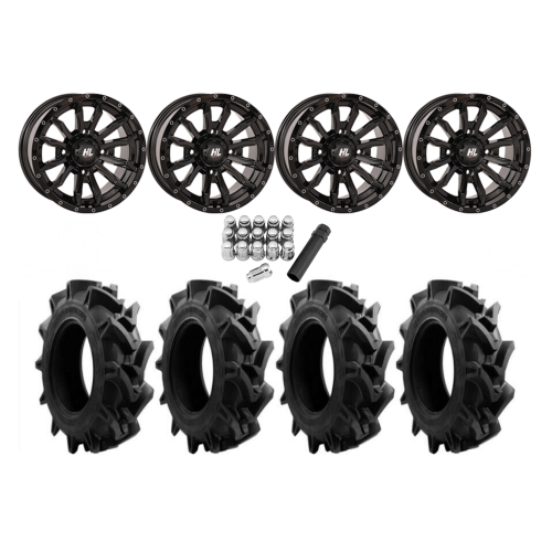 EFX Motohavok 31x8.5-14 Tires on HL21 Gloss Black Wheels