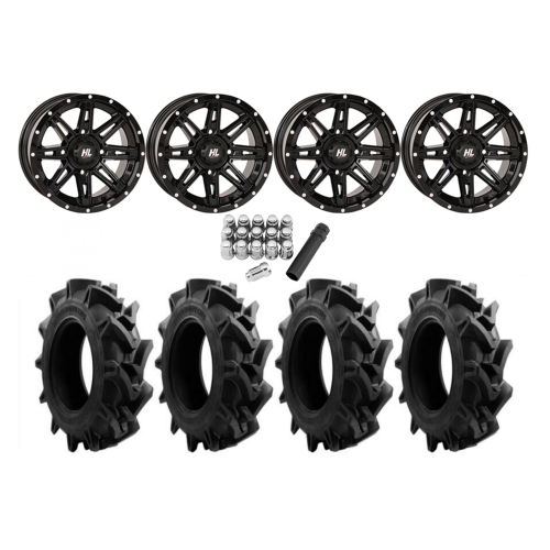 EFX Motohavok 31x8.5-14 Tires on HL22 Gloss Black Wheels