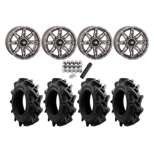 EFX Motohavok 31x8.5-14 Tires on HL22 Gunmetal Grey Wheels