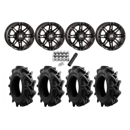 EFX Motohavok 31x8.5-14 Tires on HL3 Gloss Black Wheels