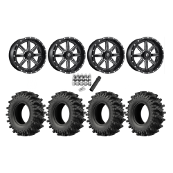 EFX MotoSlayer 30x9.5-16 Tires on Fuel D538 Maverick Wheels EFX MotoSlayer 30x9.5-16 Tires on Fuel D538 Maverick Wheels