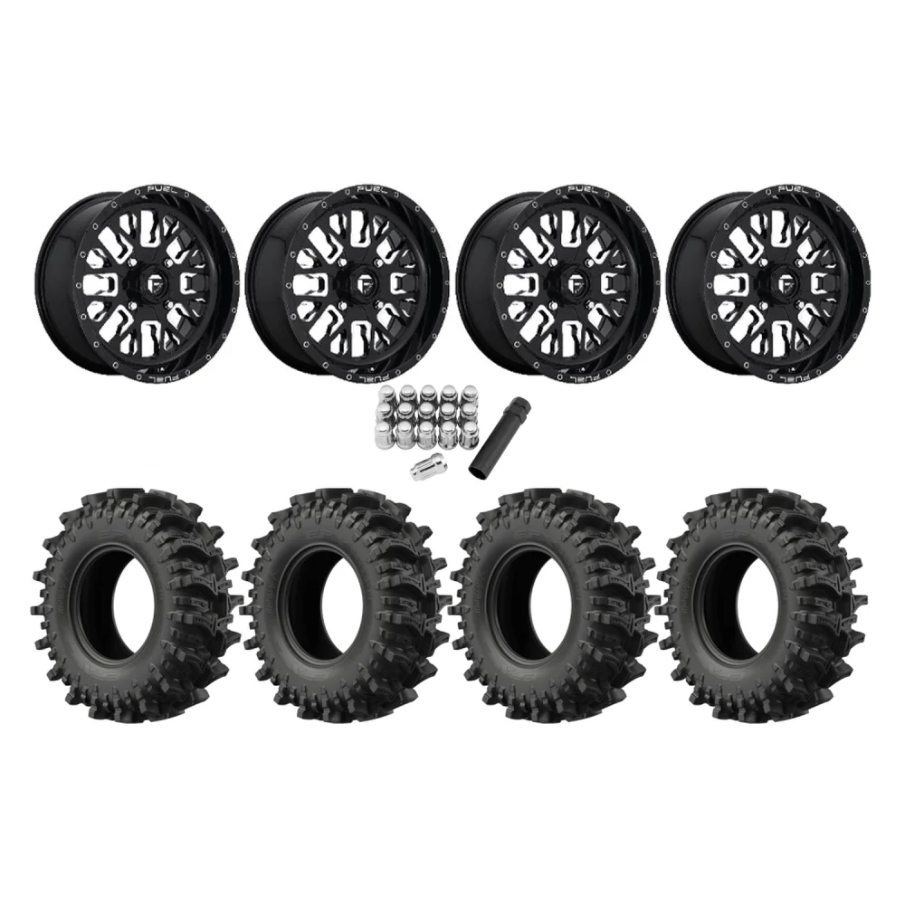 EFX MotoSlayer 35x9.5-20 Tires on Fuel Stroke Wheels, complete kit