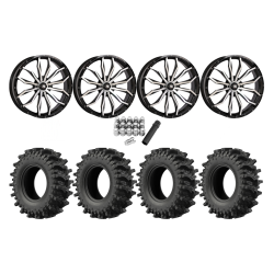 EFX MotoSlayer 35x9.5-24 Tires on HL21 Machined Wheels EFX MotoSlayer 35x9.5-24 Tires on HL21 Machined Wheels