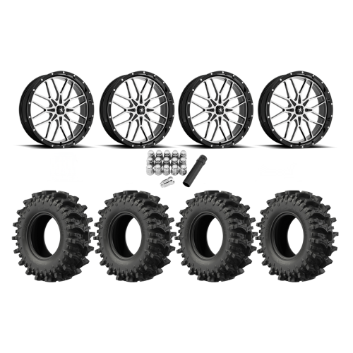 EFX MotoSlayer 32x9.5-18 Tires on MSA M45 Portal Machined Wheels