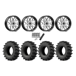 EFX MotoSlayer 35x9.5-20 Tires on MSA M47 Sniper Machined Wheels