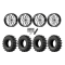 EFX MotoSlayer 35x9.5-24 Tires on MSA M47 Sniper Machined Wheels