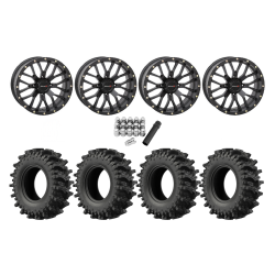 EFX MotoSlayer 32x9.5-18 Tires on ST-3 Matte Black Wheels