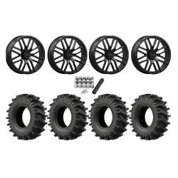EFX MotoSlayer 33x9.5-22 Tires on ST-3 Matte Black Wheels