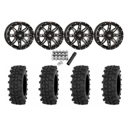 Frontline ACP 28x10-14 Tires on HL22 Gloss Black and Machined Wheels Frontline ACP 28x10-14 Tires on HL22 Gloss Black and Machined Wheels