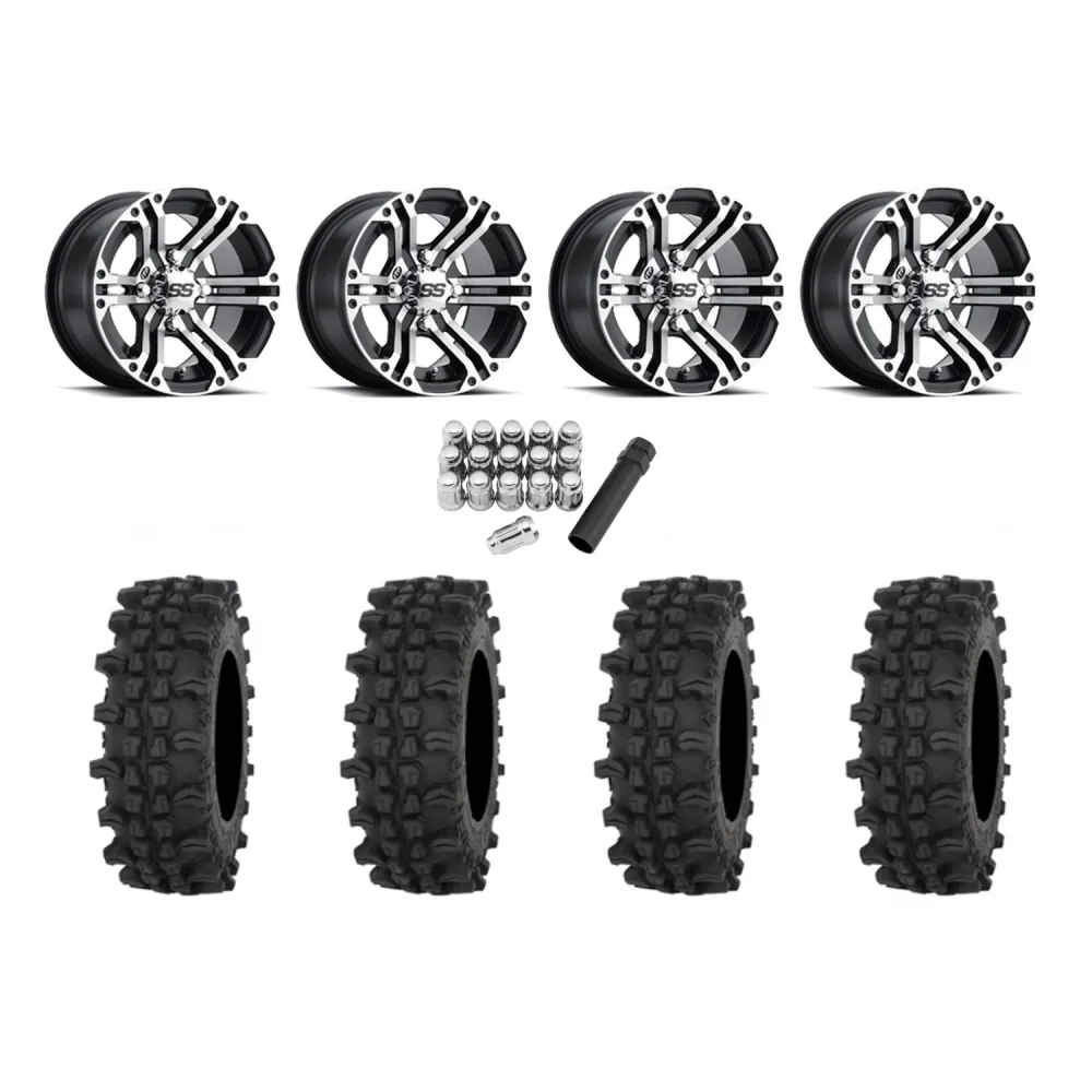 Frontline ACP 30x10-14 Tires on ITP SS212 (14x8) Machined Wheels, complete kit