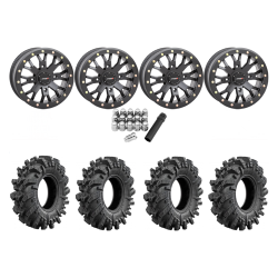 Intimidator 32x10-14 Tires on ST-3 Matte Black Wheels