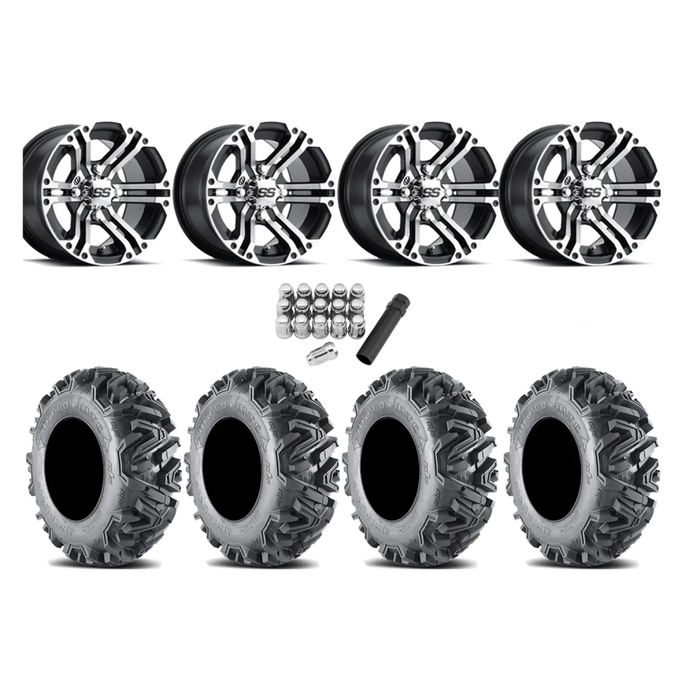 EFX MotoMTC 30x10-14 Tires on ITP SS212 Machined Wheels, complete kit