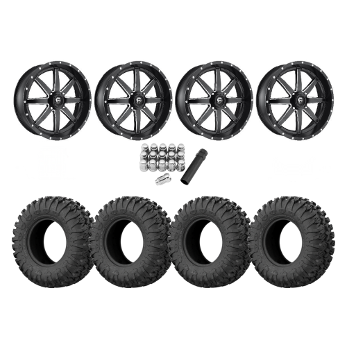 EFX Motoclaw 35x10-20 Tires on Fuel Maverick Wheels