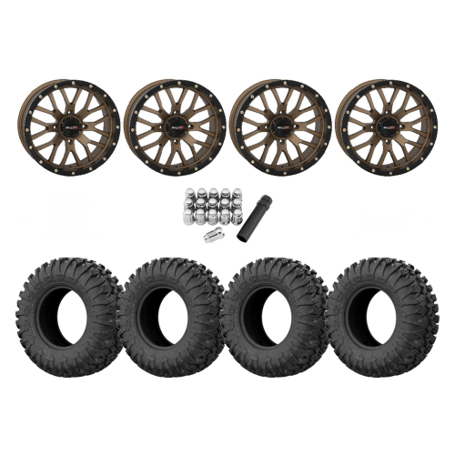 EFX Motoclaw 33x10-18 Tires on ST-3 Bronze Wheels