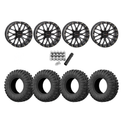 EFX Motoclaw 33x10-18 Tires on ST-3 Matte Black Wheels