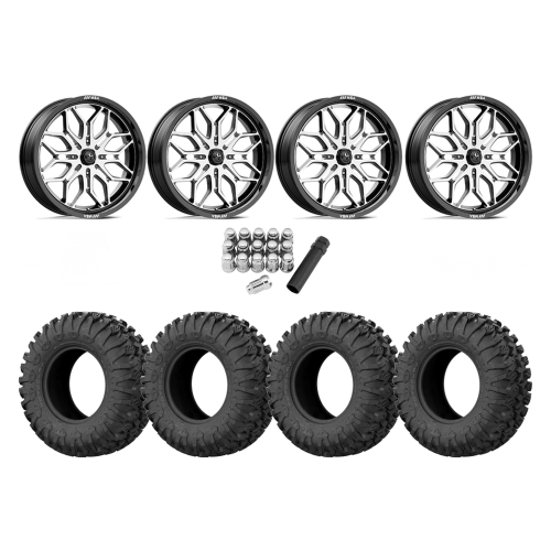 EFX Motoclaw 33x10-20 Tires on MSA M47 Sniper Machined Wheels