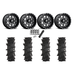 High Lifter Outlaw Max 28x10-14 Tires on Fuel Maverick Milled Wheels High Lifter Outlaw Max 28x10-14 Tires on Fuel Maverick Milled Wheels