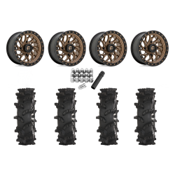 High Lifter Outlaw Max 32x10-15 Tires on Fuel Runner Matte Bronze Wheels High Lifter Outlaw Max 32x10-15 Tires on Fuel Runner Matte Bronze Wheels