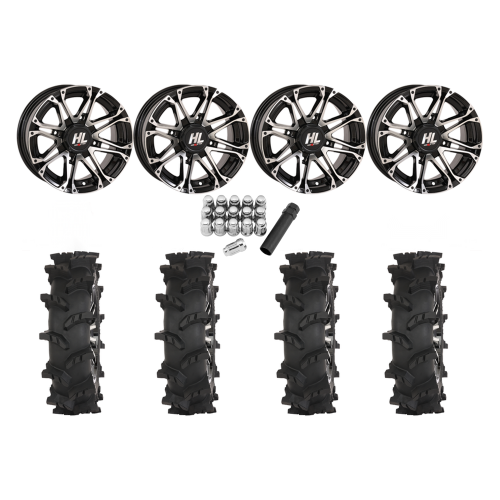 High Lifter Outlaw Max 30x10-14 Tires on HL3 Machined Wheels