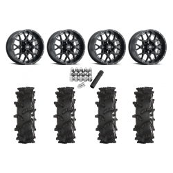 High Lifter Outlaw Max 28x10-14 Tires on ITP Hurricane Wheels High Lifter Outlaw Max 28x10-14 Tires on ITP Hurricane Wheels