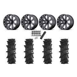 High Lifter Outlaw Max 28x10-14 Tires on MSA M20 Kore Wheels High Lifter Outlaw Max 28x10-14 Tires on MSA M20 Kore Wheels