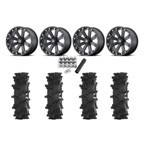 High Lifter Outlaw Max 30x10-14 Tires on MSA M20 Kore Wheels