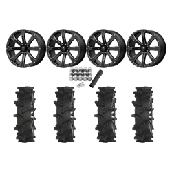 High Lifter Outlaw Max 28x10-14 Tires on MSA M42 Bounty Wheels High Lifter Outlaw Max 28x10-14 Tires on MSA M42 Bounty Wheels