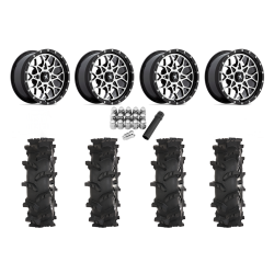 High Lifter Outlaw Max 28x10-14 Tires on MSA M45 Portal Machined Wheels High Lifter Outlaw Max 28x10-14 Tires on MSA M45 Portal Machined Wheels