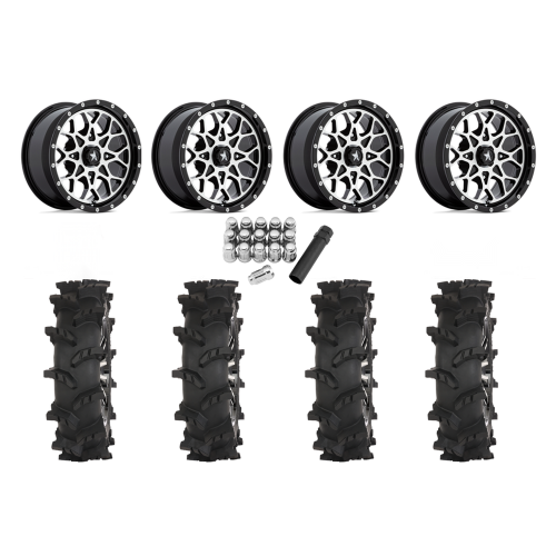 High Lifter Outlaw Max 28x10-14 Tires on MSA M45 Portal Machined Wheels