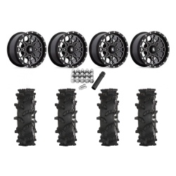 High Lifter Outlaw Max 28x10-14 Tires on MSA M45 Portal Milled Wheels High Lifter Outlaw Max 28x10-14 Tires on MSA M45 Portal Milled Wheels