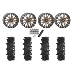 High Lifter Outlaw Max 28x10-14 Tires on ST-3 Bronze Wheels High Lifter Outlaw Max 28x10-14 Tires on ST-3 Bronze Wheels