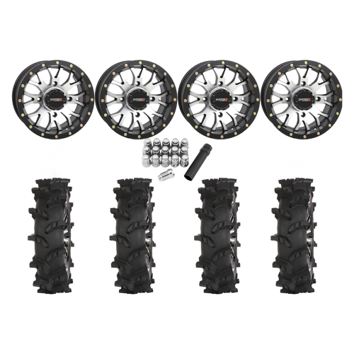 High Lifter Outlaw Max 30x10-14 Tires on ST-3 Machined Wheels