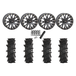 High Lifter Outlaw Max 28x10-14 Tires on ST-3 Matte Black Wheels High Lifter Outlaw Max 28x10-14 Tires on ST-3 Matte Black Wheels